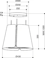 Faber Beat F45 Abajur Davlumbaz - Görsel 9