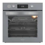 Silverline 65P4 Pop-Out Düğmeli Antrasit Gri Ankastre Fırın