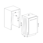Häfele Vega 45 cm Tam Ankastre Bulaşık Makinesi